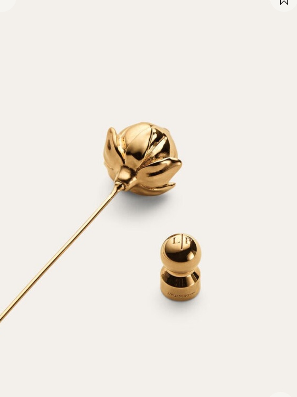 Loro Piana Linen Flower Bud Pin